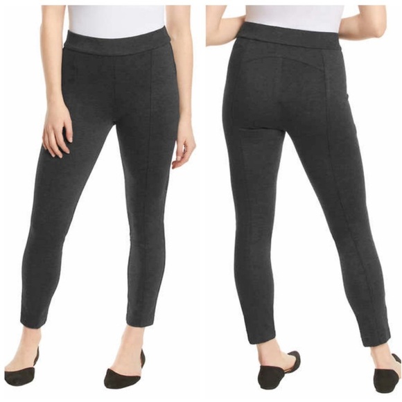 Anne Klein Pants Women's XL Tummy Control Ponte Charcoal Gray NWT - Picture 8 of 8